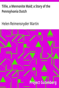 Cover of Tillie, a Mennonite Maid; a Stor...